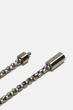Square Box Chain Bracelet: Steel / Two Length Options