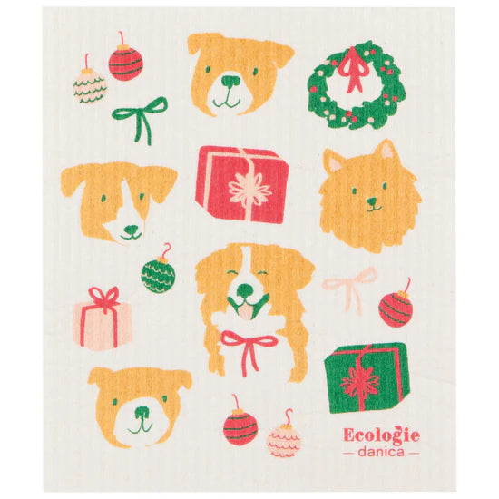 Holiday Hounds Swedish Sponge Cloth