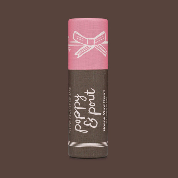 Poppy & Pout - Limited Edition, Lip Balm, Holiday, Cocoa Mint Swirl