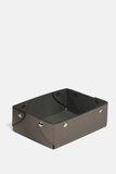 Catch-All Leather Tray: Grey Pebble