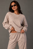 Panache - Blush & Lt. Brown Leopard Sweatshirt