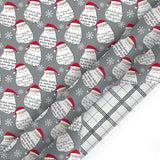 30" x 10' Holiday Reversible Wrapping Paper Bundle (4-pack) | Merry Santa Ho Ho