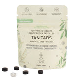 TANIT Eco-Refill Packs: Compostable refill - 62 tabs Toothpaste - Mint Charcoal