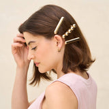 Kitsch - Gold Metal Barrettes