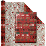 30" x 10' Wrapping Paper Bundle (4-pack) | Retro Santa Cheer