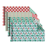 Holiday Reversible Wrapping Paper Bundle 4-pack