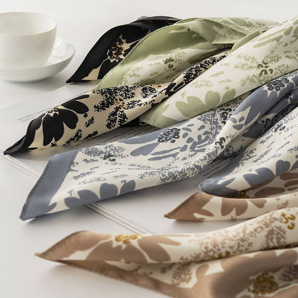 Funkyrel Botanical Square Scarf: Assorted Colors