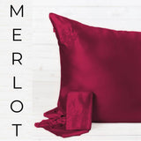 Blush Silks -Queen Size -100% Pure Mulberry Silk Pillowcase: Queen Size / Charcoal