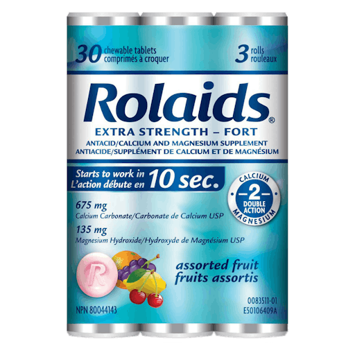 Rolaids Roll XST Chew Fruit - 3pk, 10ct