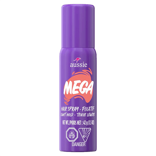 Aussie Mega Hairspray Light Hold - 42g - Gravity Pack