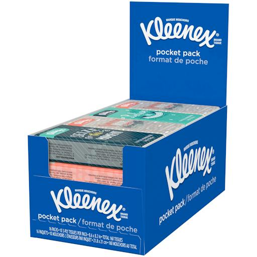 Kleenex Pocket Packs Facial Tissues -  10ct