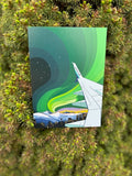 WestJet - Northern Lights Postcard