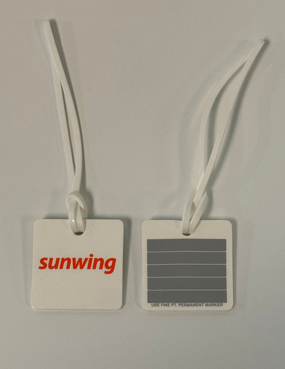 Sunwing Small Luggage Tag - White