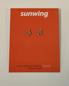 Sunwing Airplane Earring Gold