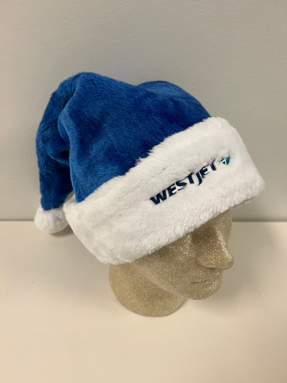 WestJet Branded Blue Santa Hat