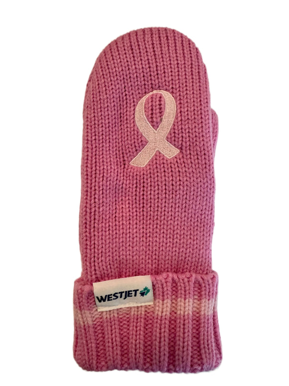 WestJet + Canadian Cancer Society Mittens