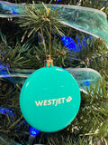 WestJet Flat Shatterproof Ornament - 3 Colour options