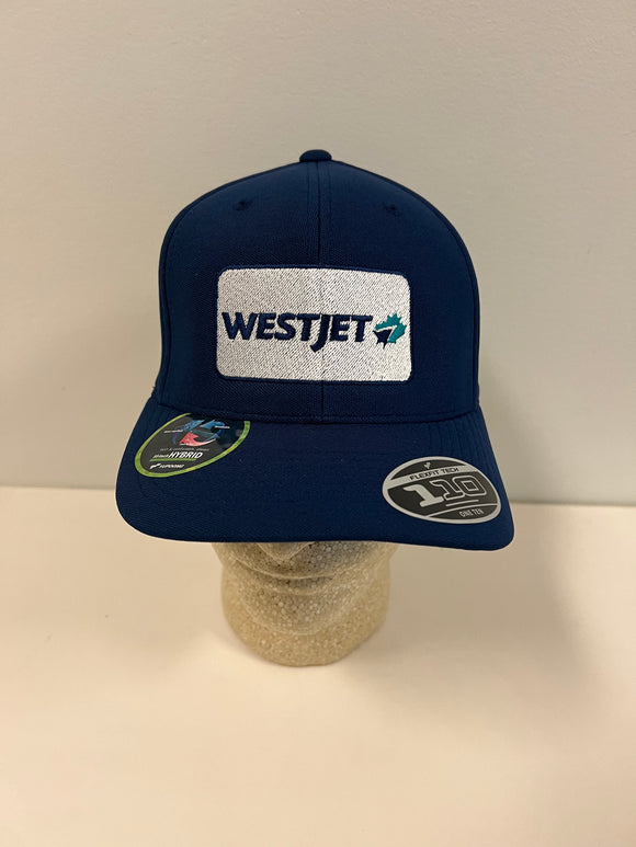 WestJet Flex Fit Ball Cap - Patch Logo - Navy