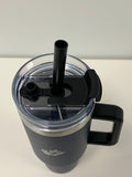 WestJet Vacuum Mug with Straw - 40 oz. - Navy/Laser Engraved