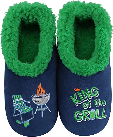 Snoozies Men's King of the Grill Slippers