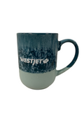 WestJet 2Tone Turquoise Glazed Mug 16oz (WestJet)
