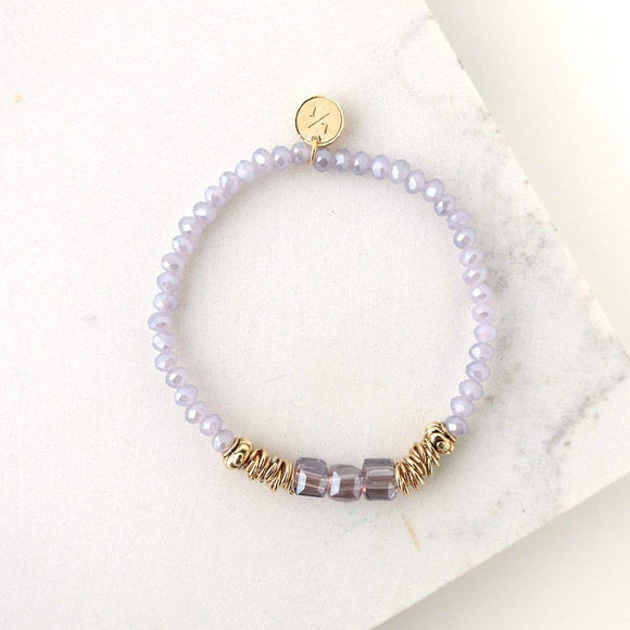 Marilla Stretch Bracelet - Lavender