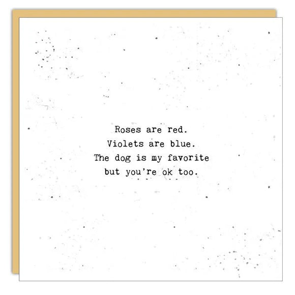 Cedar Mountain - Stationery - Little Gem Card - Roses Are Red