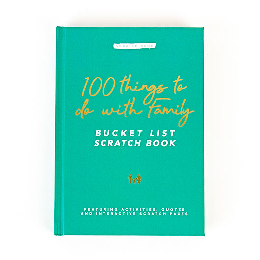 Gift Republic - 100 Things to do with Family Bucket List Scratch Book