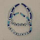 Jenny Be Free - Bracelet: Toronto Blue Jays (Various Stack Options)