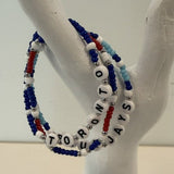 Jenny Be Free - Bracelet: Toronto Blue Jays (Various Stack Options)