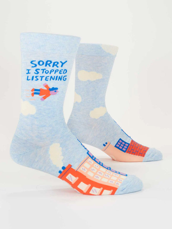 Blue Q - Sorry I Stopped Listening Men's Socks