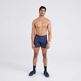 SAXX Daytripper Comfort Stretch Boxer Brief 5" - Ikat Chevron Deep Navy