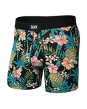 SAXX - Daytripper Comfort Stretch Boxer Brief 6" - Pineapple Field-Black
