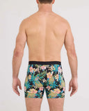 SAXX - Daytripper Comfort Stretch Boxer Brief 6" - Pineapple Field-Black
