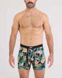 SAXX - Daytripper Comfort Stretch Boxer Brief 6" - Pineapple Field-Black