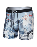 SAXX Volt Breathable Mesh Breathable Mesh Boxer Brief 5" - Frosty Invasion Grey