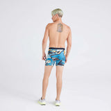 SAXX Volt Breathable Mesh Breathable Mesh Boxer Brief 5" - Shark Street Blue