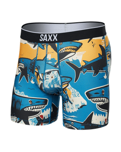 SAXX Volt Breathable Mesh Breathable Mesh Boxer Brief 5" - Shark Street Blue