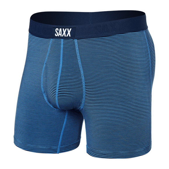 SAXX Ultra Super Soft Boxer Brief / Mini Stripe- Granada Sky