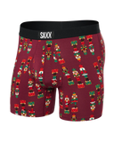 SAXX Ultra Super Soft Comfort Blend Boxer Brief 5"- Nutcracker Merlot