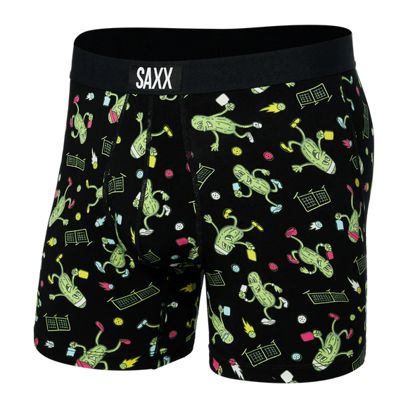 SAXX Ultra Super Soft Boxer Brief / Pickleball- Black