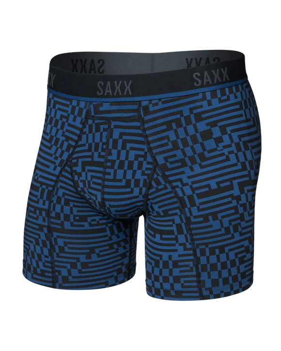 SAXX - Kinetic Light Compression Mesh - Maze Camo-Navy Dawn