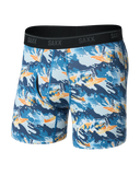 SAXX - Quest Quick-Dry Mesh Performance Boxer Brief 6" - Big Mouth Bass-Blue