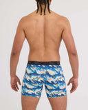 SAXX - Quest Quick-Dry Mesh Performance Boxer Brief 6" - Big Mouth Bass-Blue