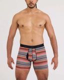 SAXX - Quest Quick-Dry Mesh Performance Boxer Brief 6" - Globetrekker Stripe-Multi