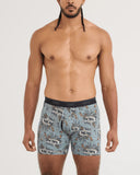 SAXX - Quest Quick-Dry Mesh Performance Boxer Brief 6" - Hunting Lodge-Silver Pine