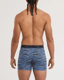 SAXX - Quest Quick-Dry Mesh Performance Boxer Brief 6" - Holy Mackrel-Washed Indigo