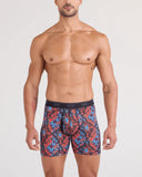 SAXX - Quest Quick-Dry Mesh Performance Boxer Brief 6" - Heritage Weave-Multi