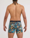 SAXX - Quest Quick-Dry Mesh Performance Boxer Brief 6" - Prism Peaks-Cargo Grey