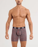 SAXX - Multi-Sport Mesh 6" - Hyperspace-Red Hot